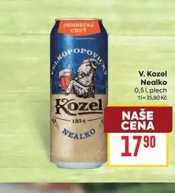 Billa V. Kozel Nealko 0,51, plech nabídka