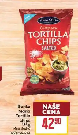 Billa Tortilla chips nabídka