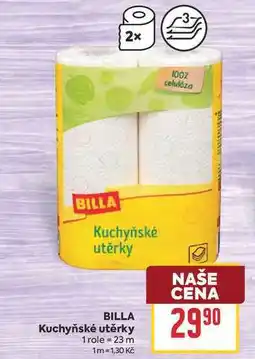 Billa BILLA Kuchyňské utěrky 1 role nabídka