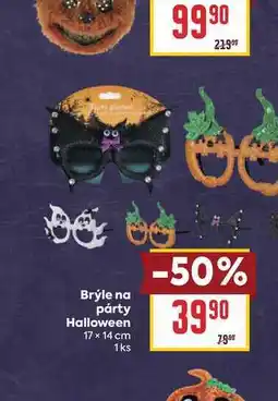 Billa Brýle na párty Halloween 17 x 14 cm 1ks nabídka
