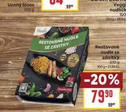 Billa Restované nudle se závitky nabídka