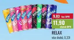 Ratio RELAX více druhů, 0,331 nabídka