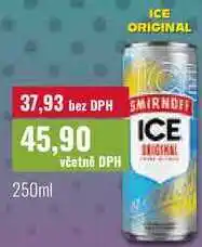 Ratio ICE ORIGINA SMIRNOFF nabídka