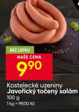 Hruška Kostelecké uzeniny javořický točený salám nabídka