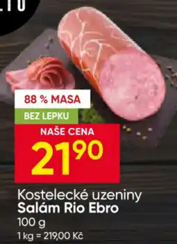 Hruška Kostelecké uzeniny Salám Rio Ebro nabídka