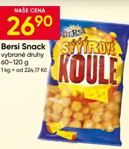 Hruška Bersi snack sýrové koule nabídka
