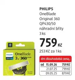 dm drogerie PHILIPS OneBlade Original 360 QP430/50 nabídka