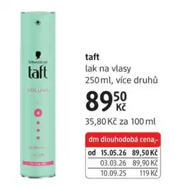 dm drogerie Taft nabídka