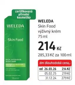 dm drogerie WELEDA Skin Food nabídka