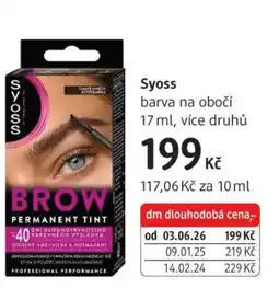 dm drogerie Syoss nabídka