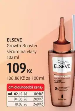 dm drogerie Elseve Growth Booster sérum na vlasy 102 ml nabídka