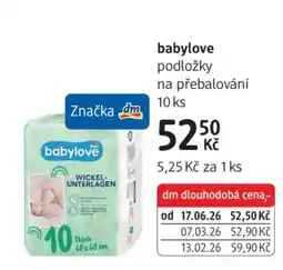 dm drogerie babylove nabídka