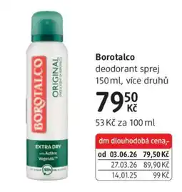 dm drogerie Borotalco nabídka