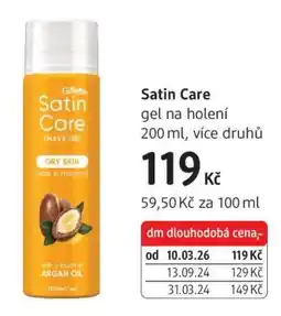 dm drogerie Satin Care nabídka