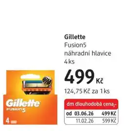 dm drogerie GILLETTE nabídka