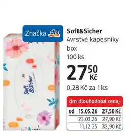 dm drogerie Soft&Sicher nabídka