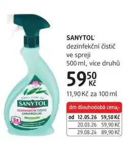 dm drogerie SANYTOL nabídka