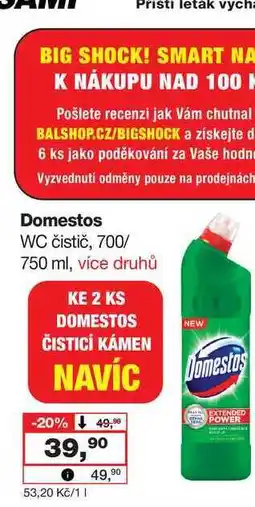 Barvy a laky drogerie Domestos WC čistič, 700 nabídka