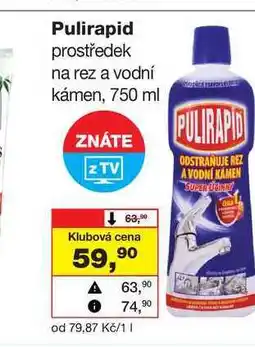 Barvy a laky drogerie Pulirapid prostředek na rez a vodní kámen nabídka