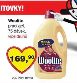 Barvy a laky drogerie Woolite prací gel, 75 dávek nabídka