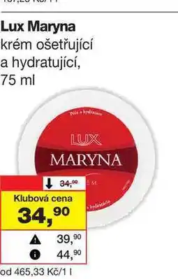 Barvy a laky drogerie Lux Maryna krém ošetřující a hydratující nabídka