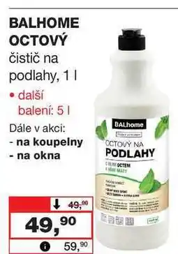 Barvy a laky drogerie BALHOME OCTOVÝ čistič na podlahy nabídka