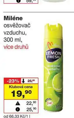 Barvy a laky drogerie Miléne osvěžovač vzduchu nabídka
