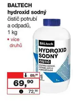 Barvy a laky drogerie BALTECH hydroxid sodný čistič potrubí a odpadů nabídka