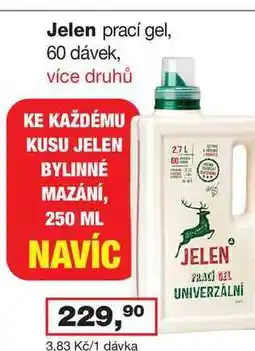 Barvy a laky drogerie Jelen prací gel, 60 dávek nabídka