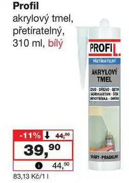 Barvy a laky drogerie Profil akrylový tmel, přetíratelný nabídka