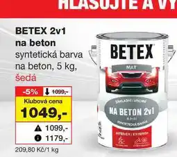 Barvy a laky drogerie BETEX 2v1 A na beton syntetická barva na beton nabídka