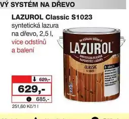 Barvy a laky drogerie LAZUROL Classic S1023 syntetická lazura na dřevo nabídka