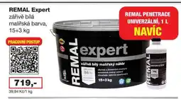 Barvy a laky drogerie REMAL Expert zářivě bílá malířská barva, 15+3 kg nabídka