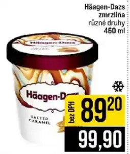 Jip Häagen-Dazs zmrzlina různé druhy nabídka
