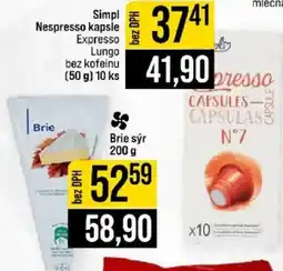 Jip Simpl Nespresso kapsle Expresso Lungo nabídka