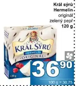 Jip Král sýrů Hermelín originál zelený pepř nabídka