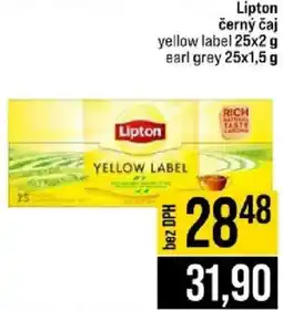 Jip Lipton černý čaj yellow label nabídka