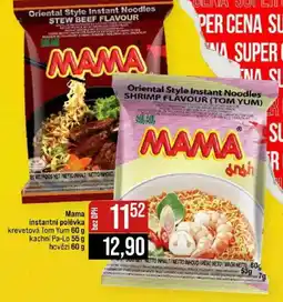 Jip Mama instantní polévka krevetová Tom Yum nabídka