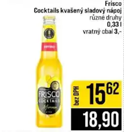 Jip Frisco cocktails nabídka