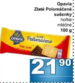Jip Opavia zlaté polomáčené sušenky hořké mléčné nabídka