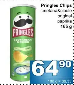Jip Pringles sour cream & onion nabídka