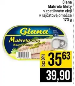 Jip Giana makrela filety v rostlinném oleji v rajčatové omáčce nabídka