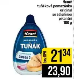 Jip Hamé tuňáková pomazánka original se zeleninou pikantní nabídka