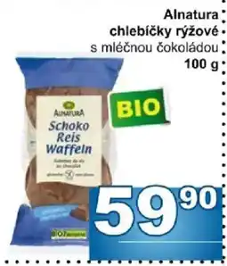 Jip Alnatura chlebíčky rýžové s mléčnou čokoládou nabídka