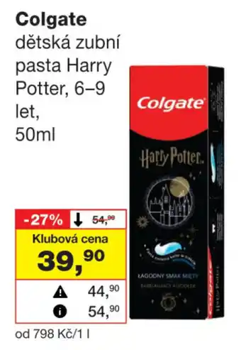 Colgate dětská zubní pasta harry potter