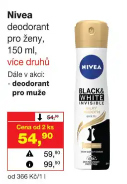 Barvy a laky drogerie Nivea deodorant pro ženy nabídka