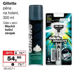 Barvy a laky drogerie Gillette pěna na holení nabídka
