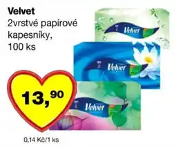 Barvy a laky drogerie Velvet 2vrstvé papírové kapesníky nabídka