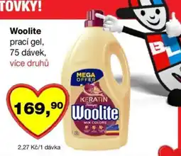 Barvy a laky drogerie Woolite prací gel nabídka