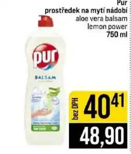 Jip Pur prostředek na mytí nádobí aloe vera balsam lemon power nabídka